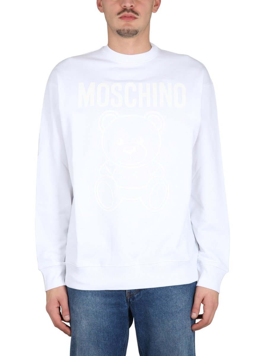 Moschino Logo Detailed Crewneck Sweatshirt
