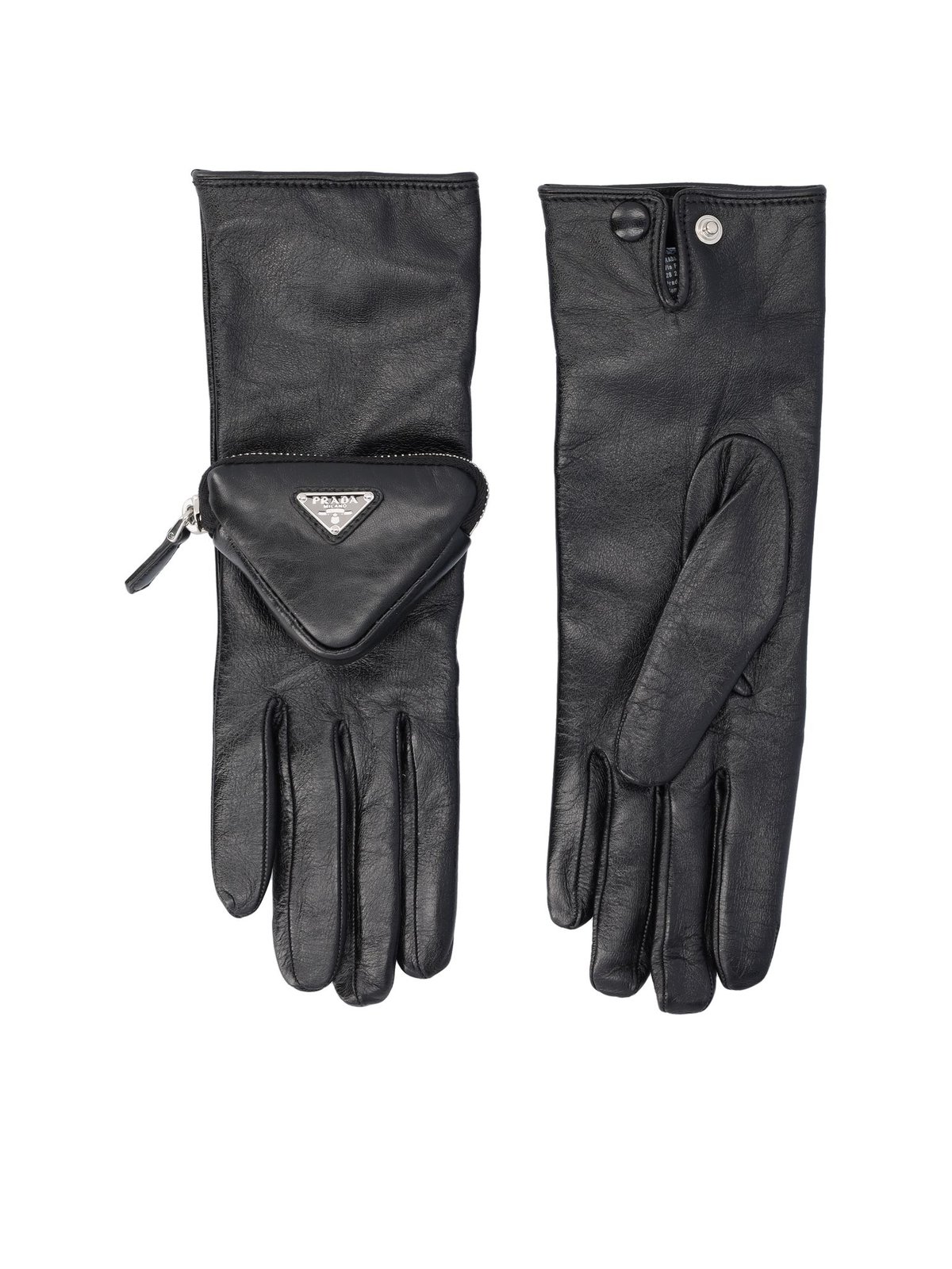 Prada Logo Pouch-Detailed Gloves