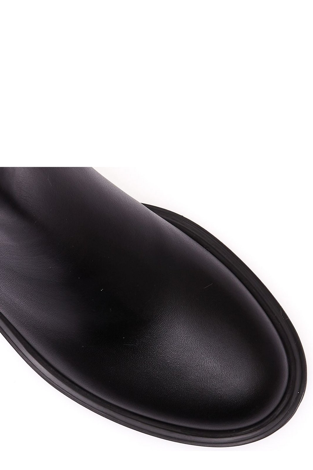 Gianvito Rossi Round-Toe Slip-On Combat Boots