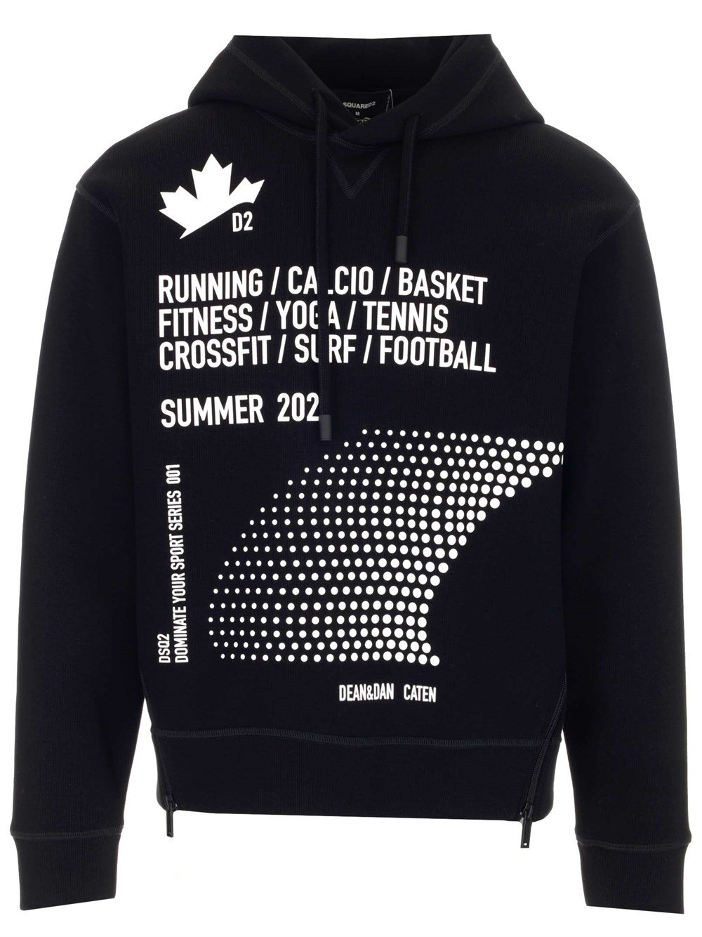 Dsquared2 Slogan Printed Drawstring Hoodie