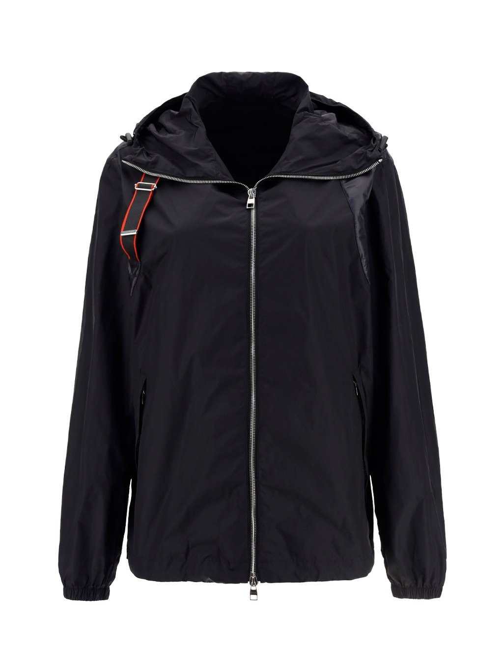 Alexander McQueen Logo Tape Detailed Windbreaker