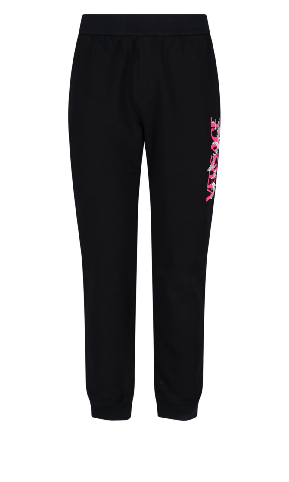 Versace Logo Printed High Waist Track Pants