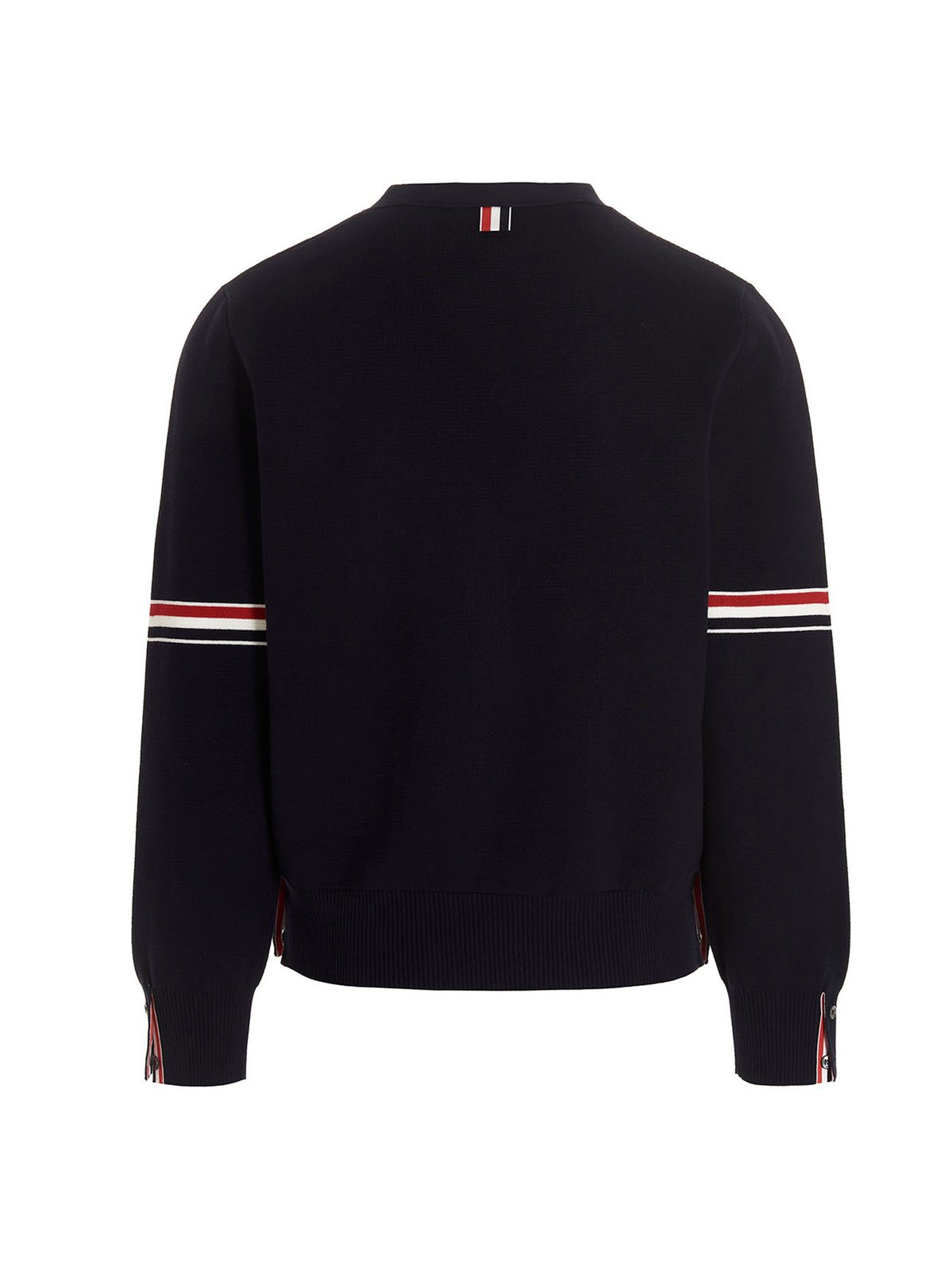 Thom Browne Stripe Detailed V-Neck Cardigan