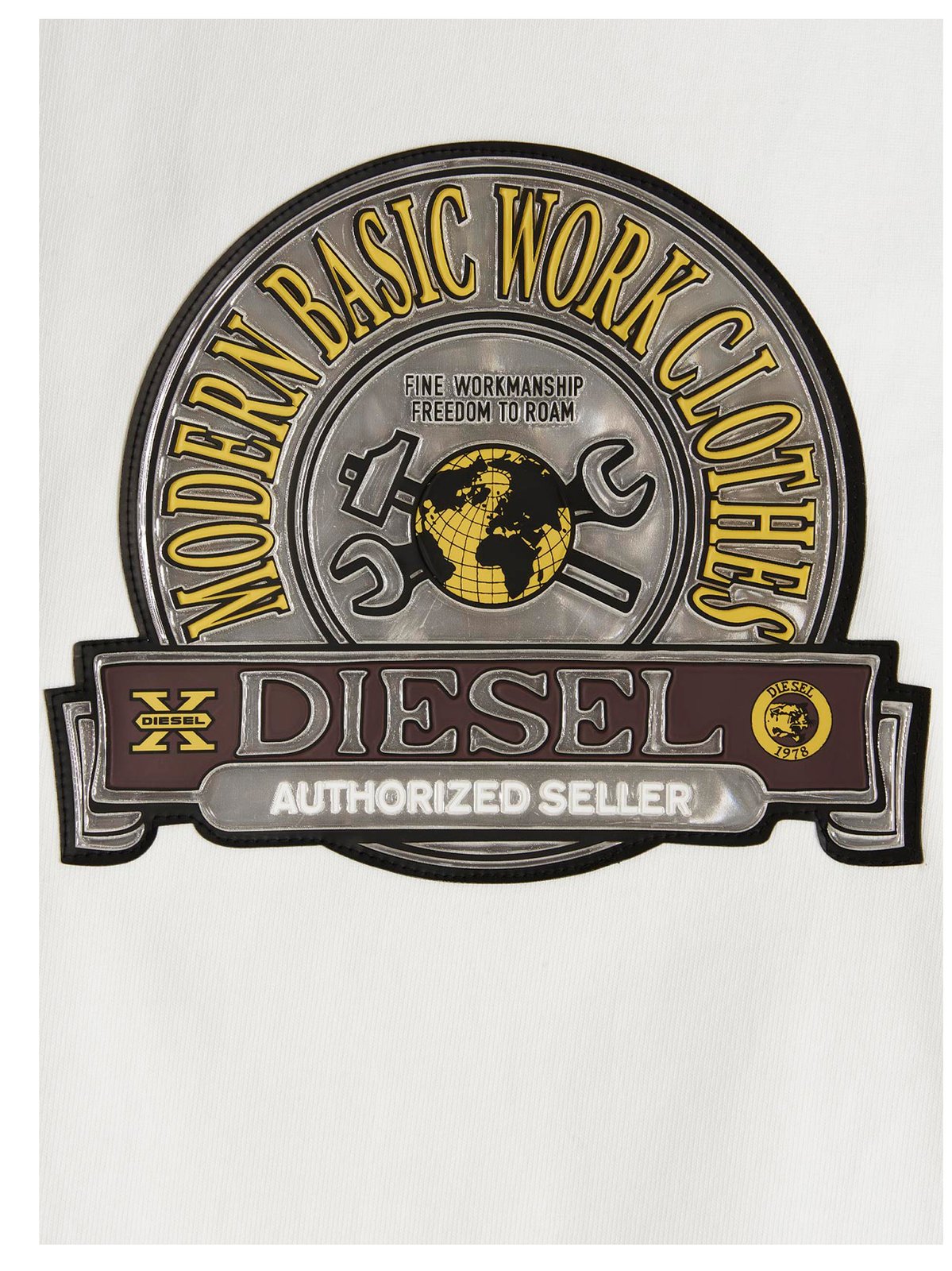Diesel Logo Patch Crewneck Sweatshirt