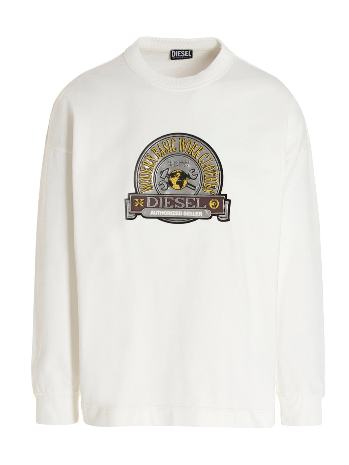 Diesel Logo Patch Crewneck Sweatshirt