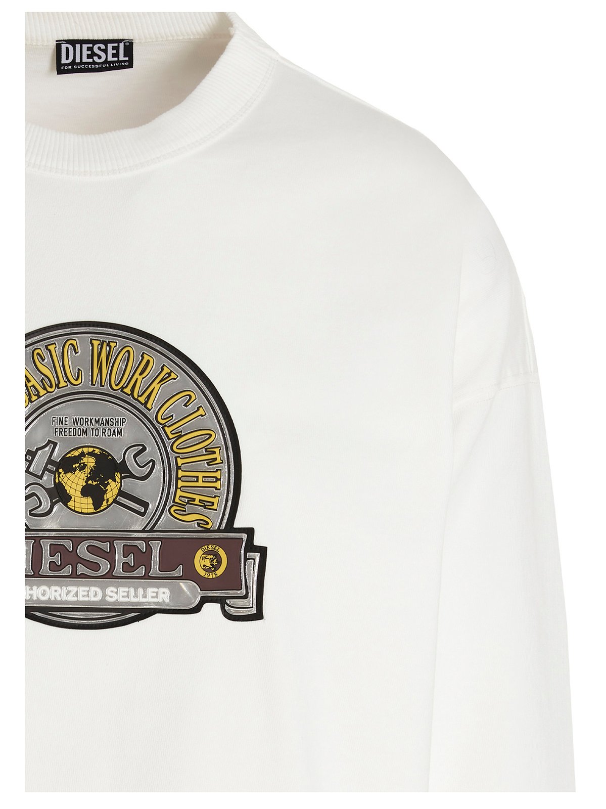 Diesel Logo Patch Crewneck Sweatshirt