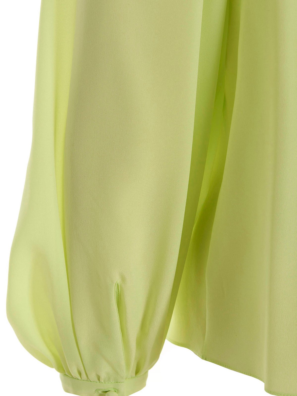Lanvin Pleated Long-Sleeved Blouse