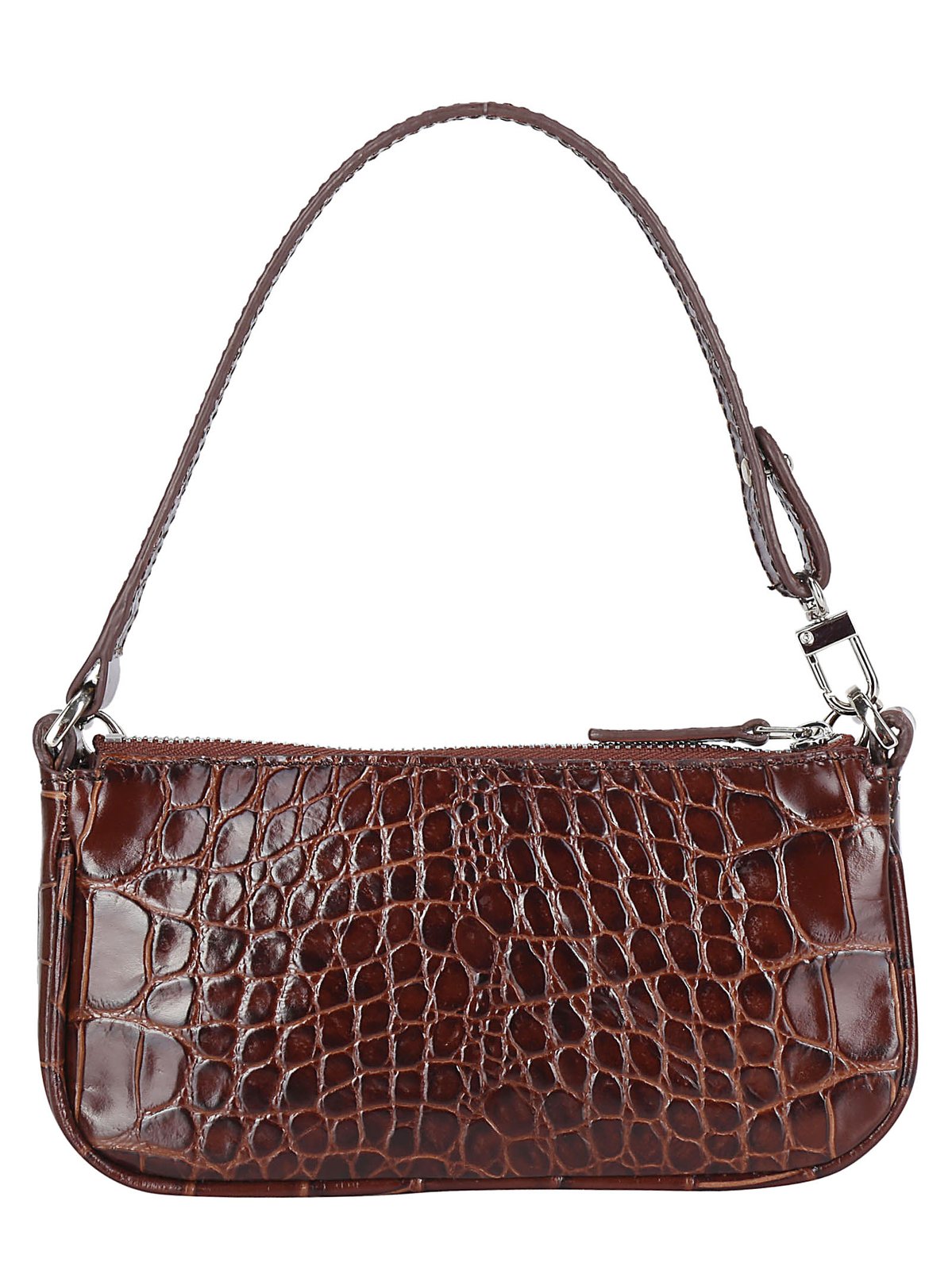 By Far Mini Rachel Embossed Shoulder Bag