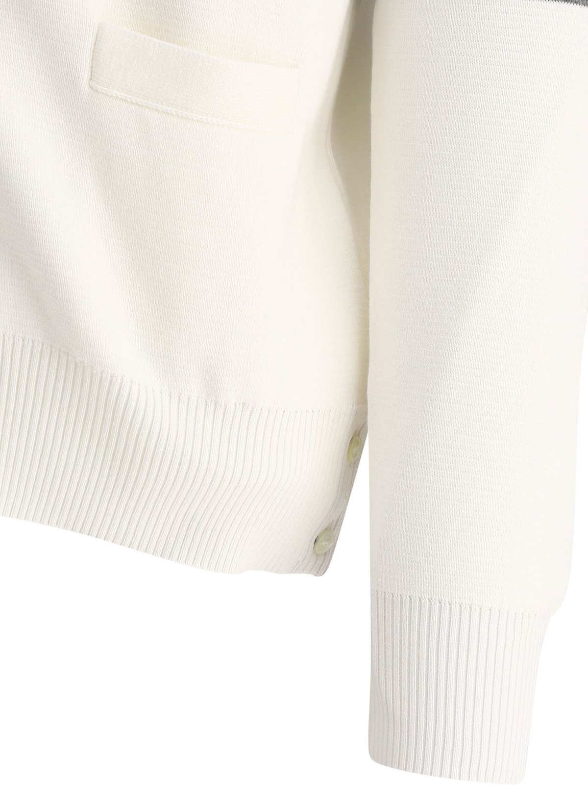 Thom Browne 4-Bar V-Neck Cardigan