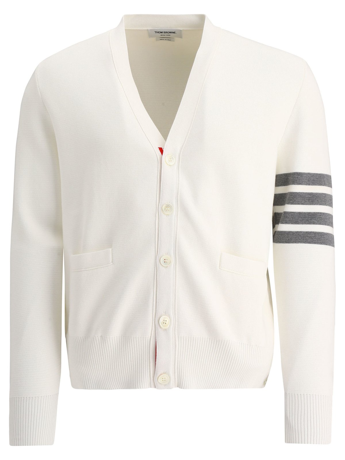Thom Browne 4-Bar V-Neck Cardigan