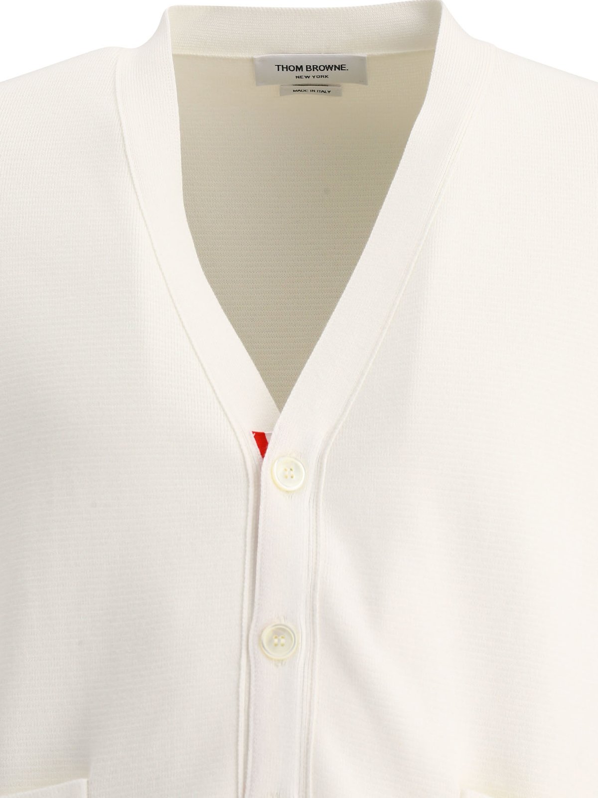 Thom Browne 4-Bar V-Neck Cardigan
