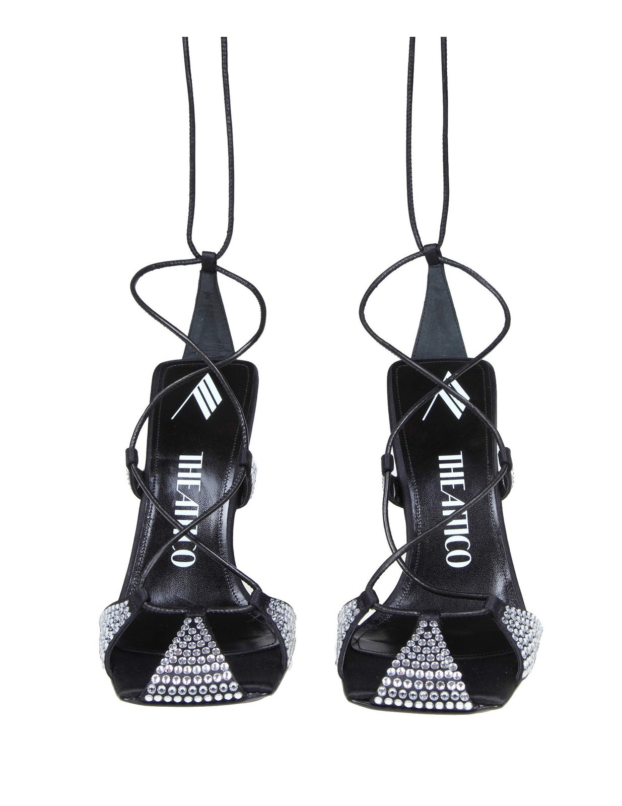 The Attico Adele Embellished Open Toe Sandals 1 The Attico Adele Embellished Open Toe Sandals