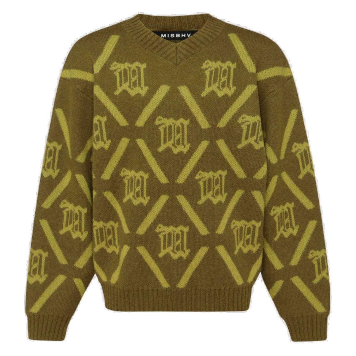 Misbhv Logo Monogram Knit Jumper