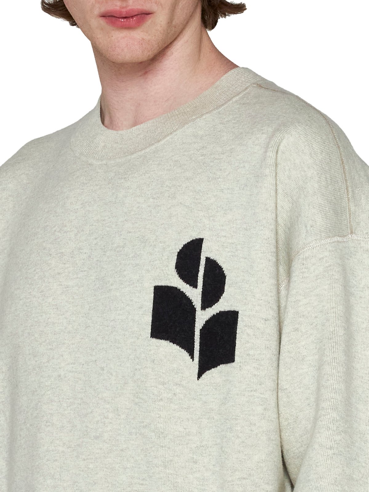 Isabel Marant Logo Intarsia Knitted Crewneck Jumper