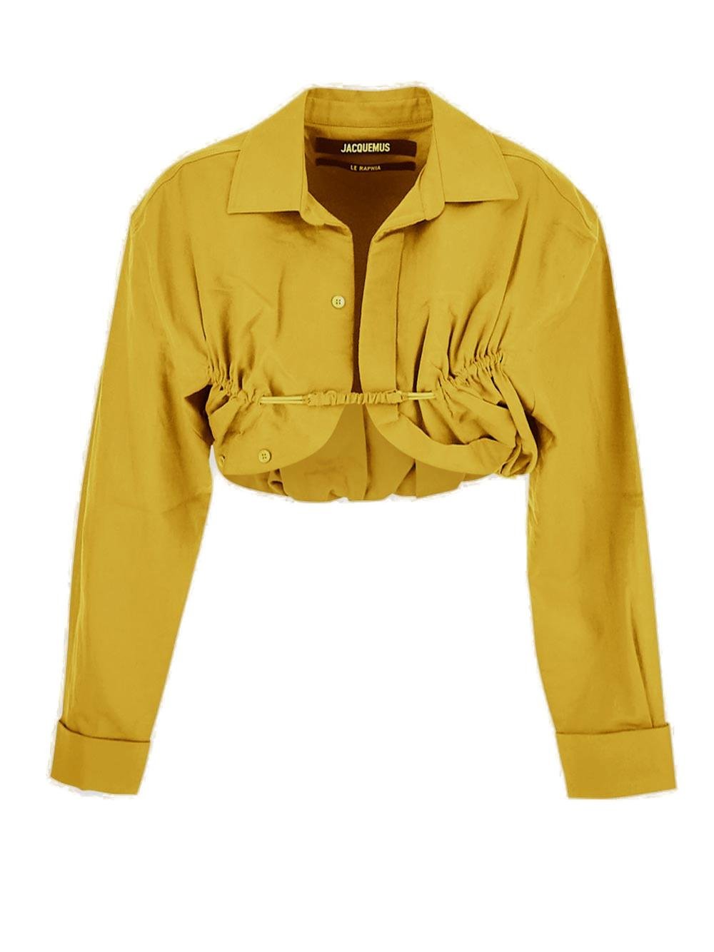 Jacquemus Machou Cropped Long-Sleeved Top