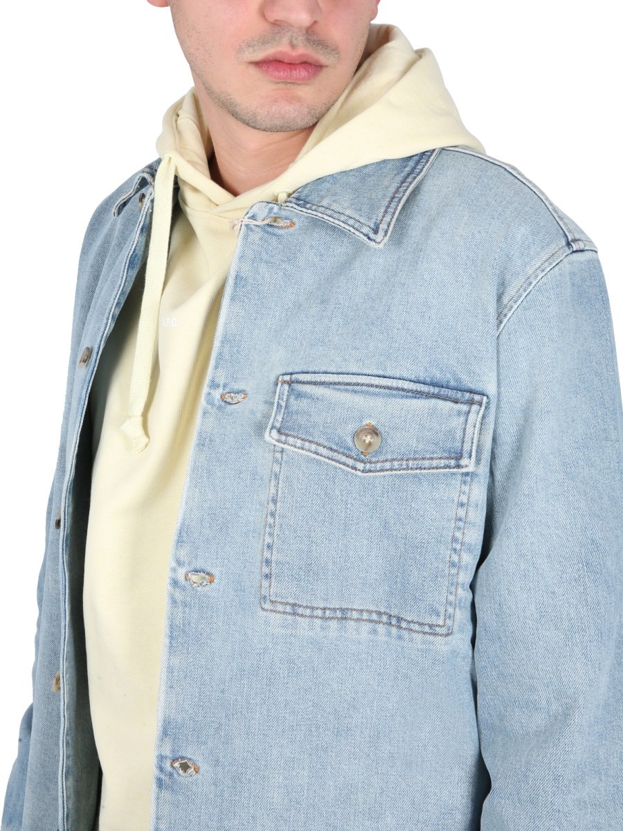 A.P.C. Logo Printed Drawstring Hoodie
