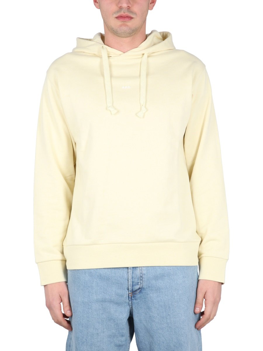 A.P.C. Logo Printed Drawstring Hoodie