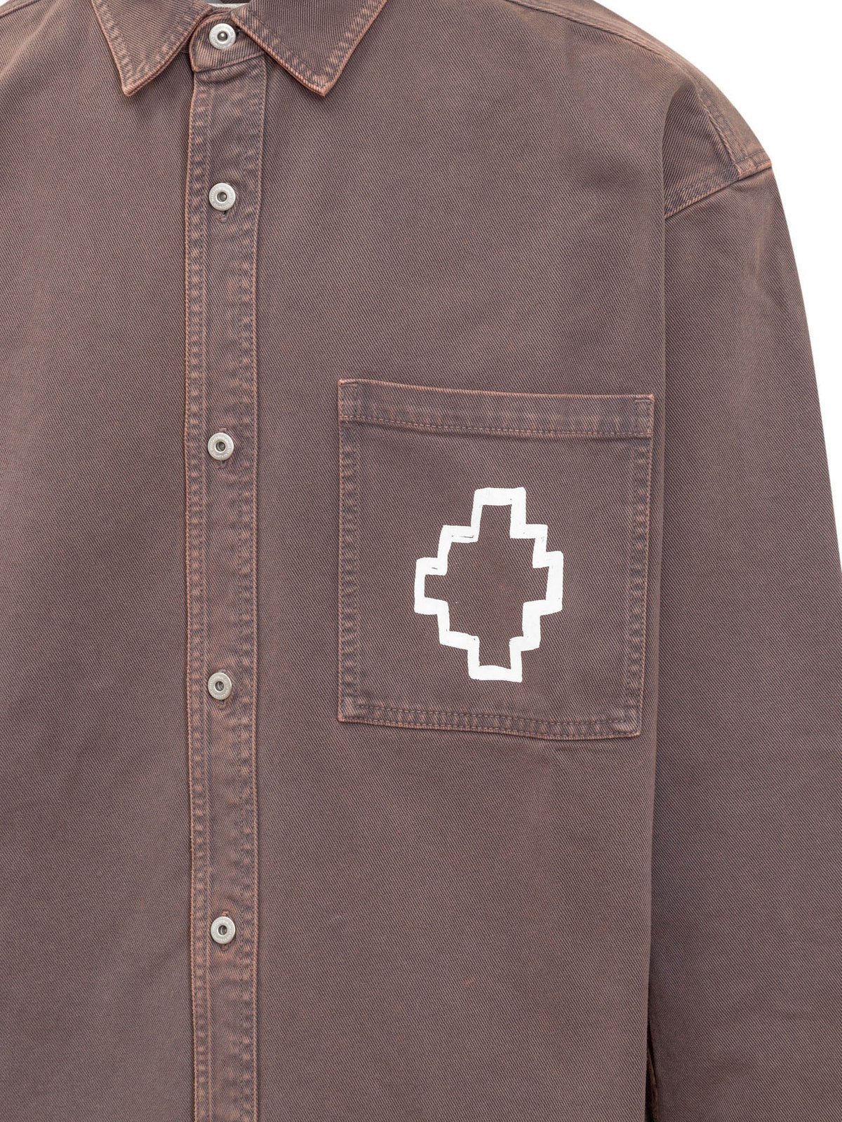 Marcelo Burlon County Of Milan Logo Printed Button-Up Shirt