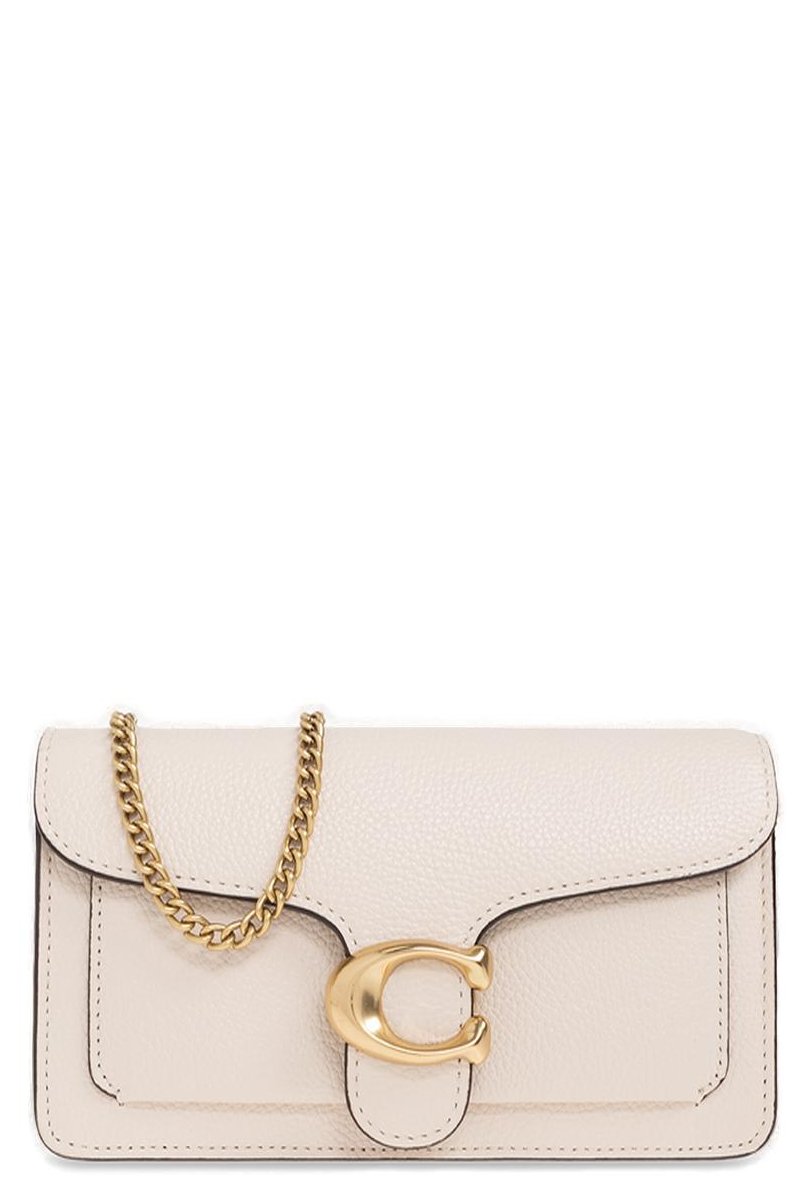 Coach Tabby Logo Plaque Chain-Linked Crossbody Bag
