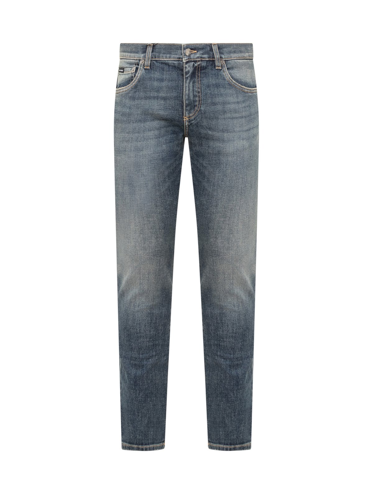 Dolce & Gabbana Logo Plaque Skinny Jeans