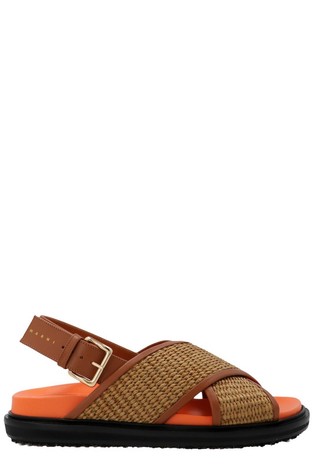 Marni Fussbett Cross-Strap Sandals