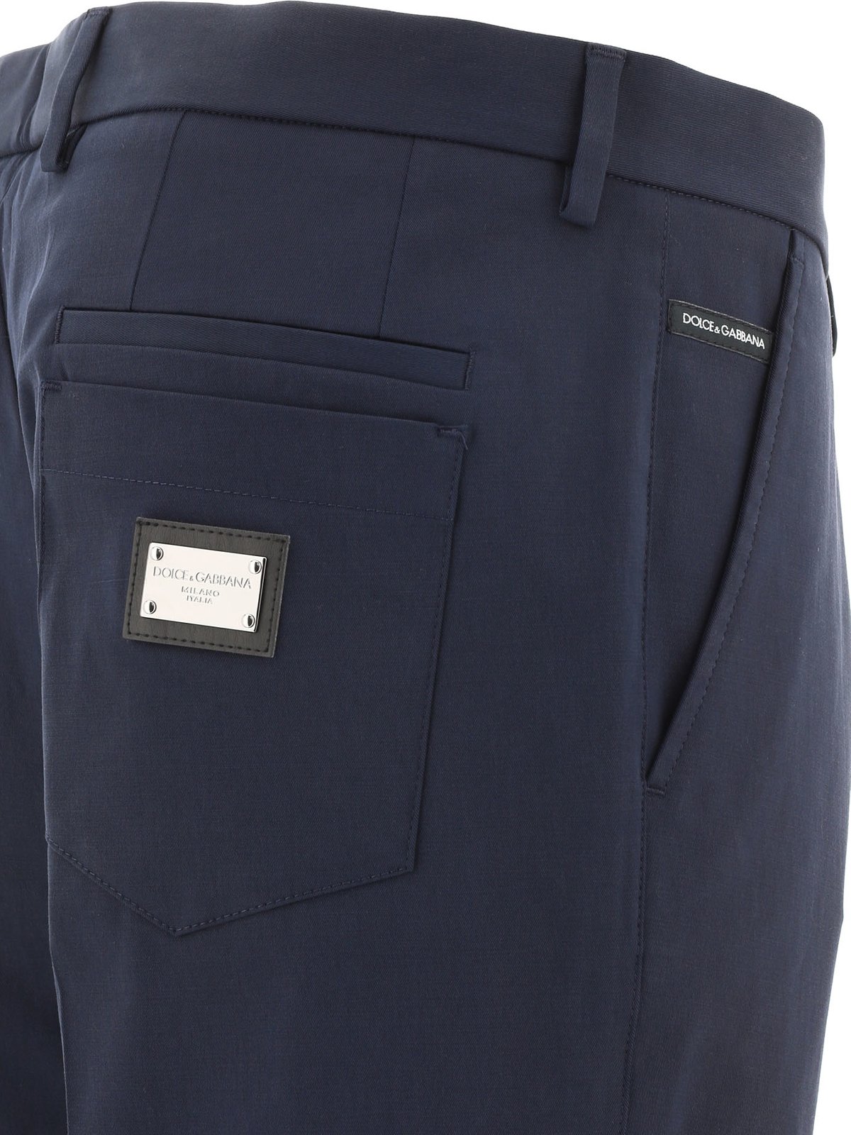 Dolce & Gabbana Logo Patch Tailored Trousers