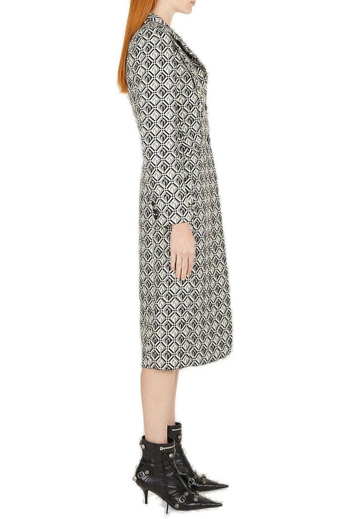 Marine Serre Moon Diamond Tailored Coat