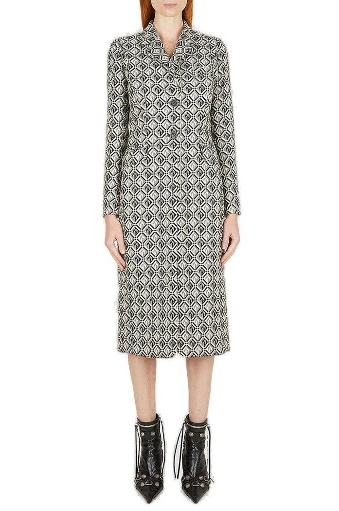 Marine Serre Moon Diamond Tailored Coat