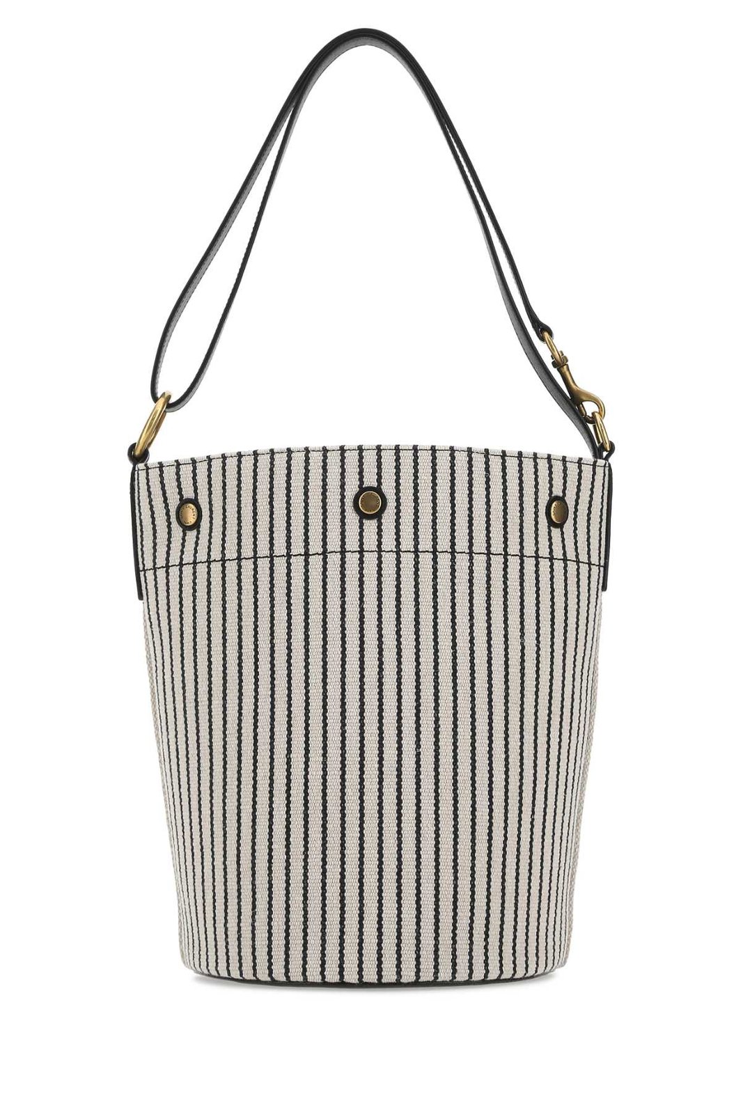Saint Laurent Rive Gauche Striped Bucket Bag