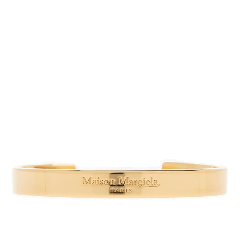 Maison Margiela Logo Engraved Bangle Bracelet