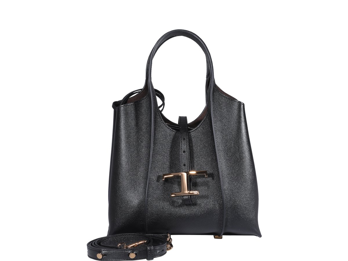 Tod's Timeless Logo Plaque Mini Tote Bag