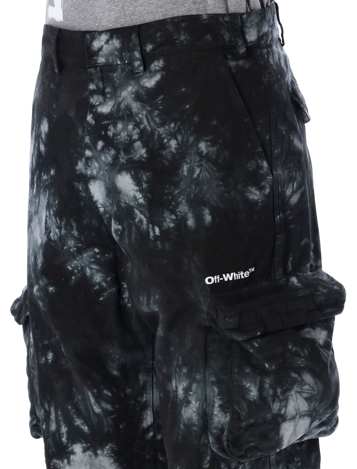 Off-White Logo Printed Cargo Trousers 1 Off-White Logo Printed Cargo Trousers