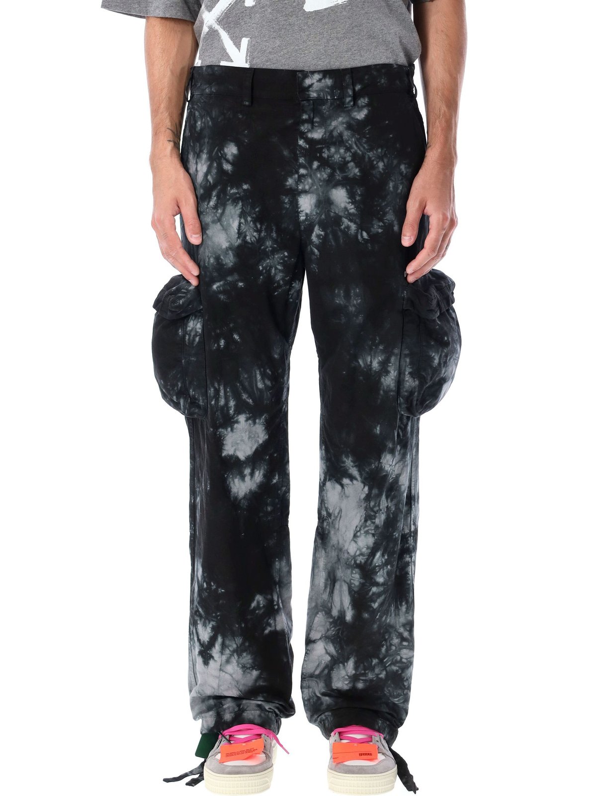 Off-White Logo Printed Cargo Trousers 2 Off-White Logo Printed Cargo Trousers