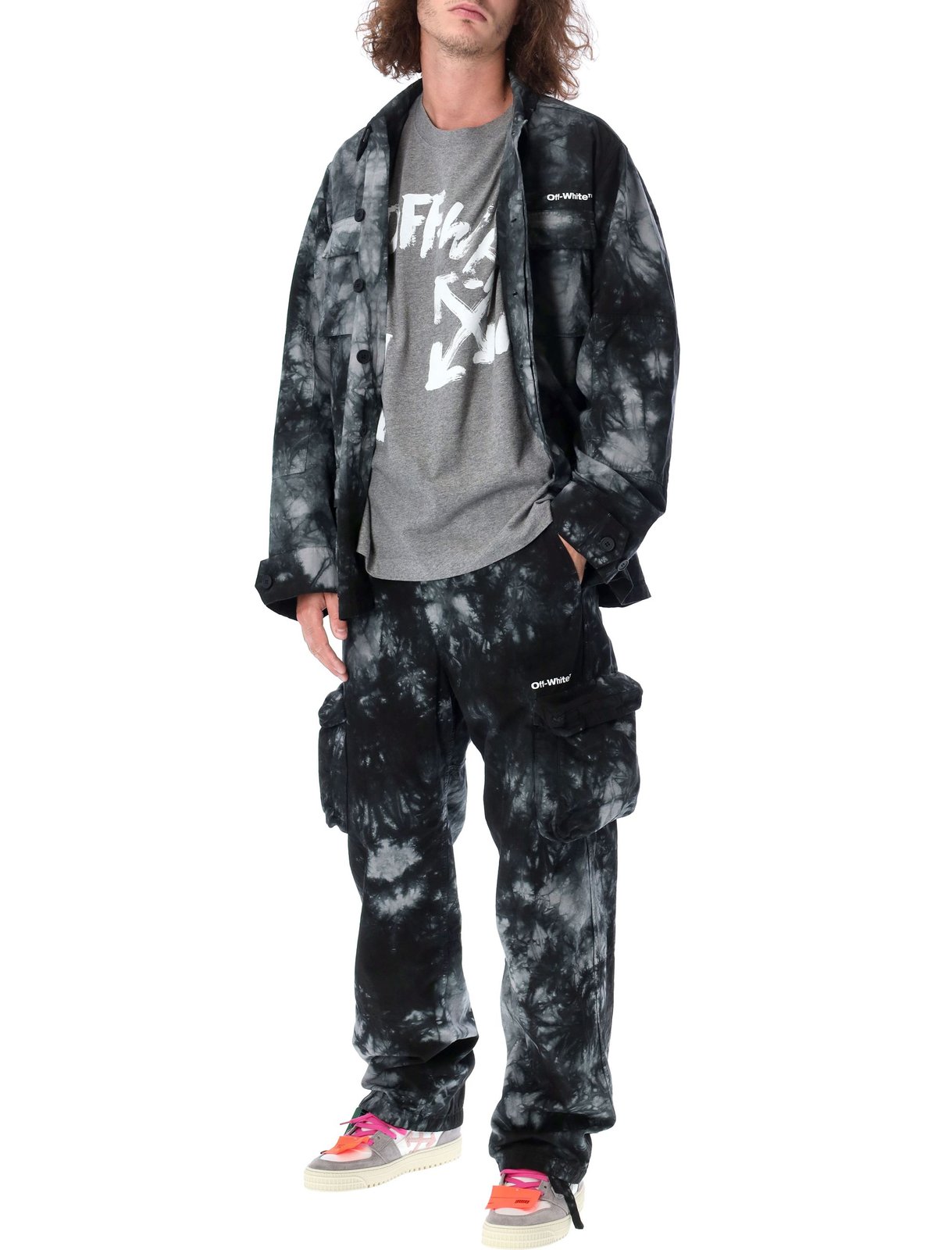 Off-White Logo Printed Cargo Trousers 5 Off-White Logo Printed Cargo Trousers