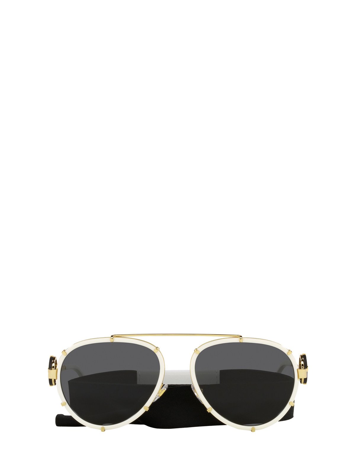 Versace Eyewear Aviator Frame Sunglasses 2 Versace Eyewear Aviator Frame Sunglasses