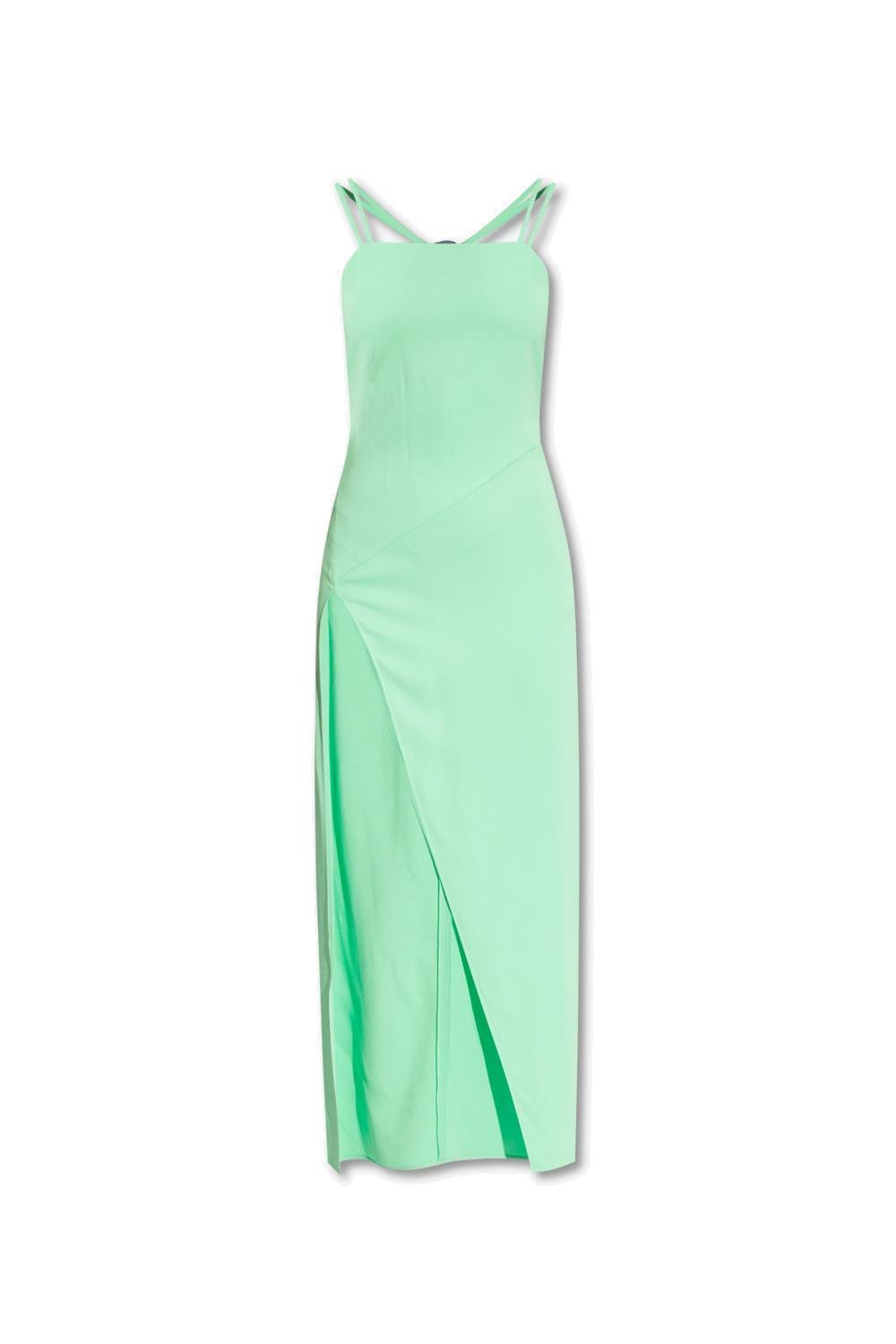 The Attico Strappy Spaghetti Strap Midi Dress