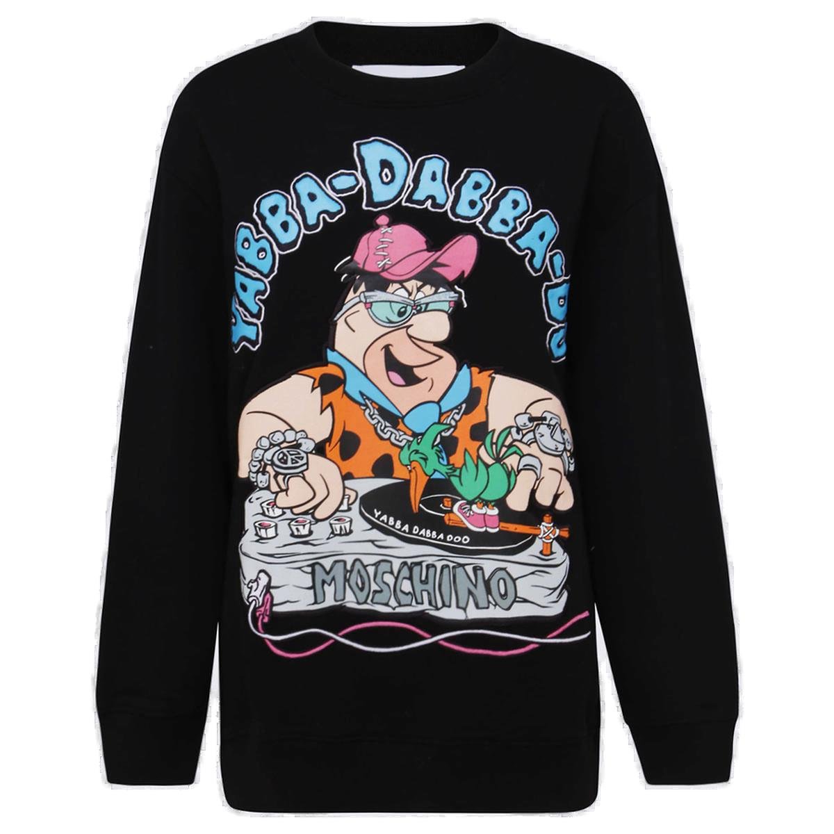Moschino Graphic-Printed Ribbed Hem Sweatshirt 2 Moschino Graphic-Printed Ribbed Hem Sweatshirt