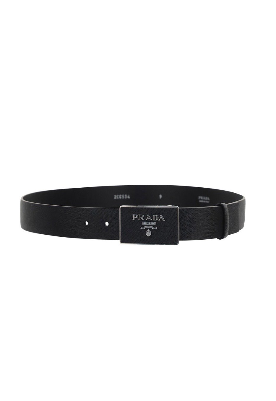 Prada Logo Plaque Buckle Belt