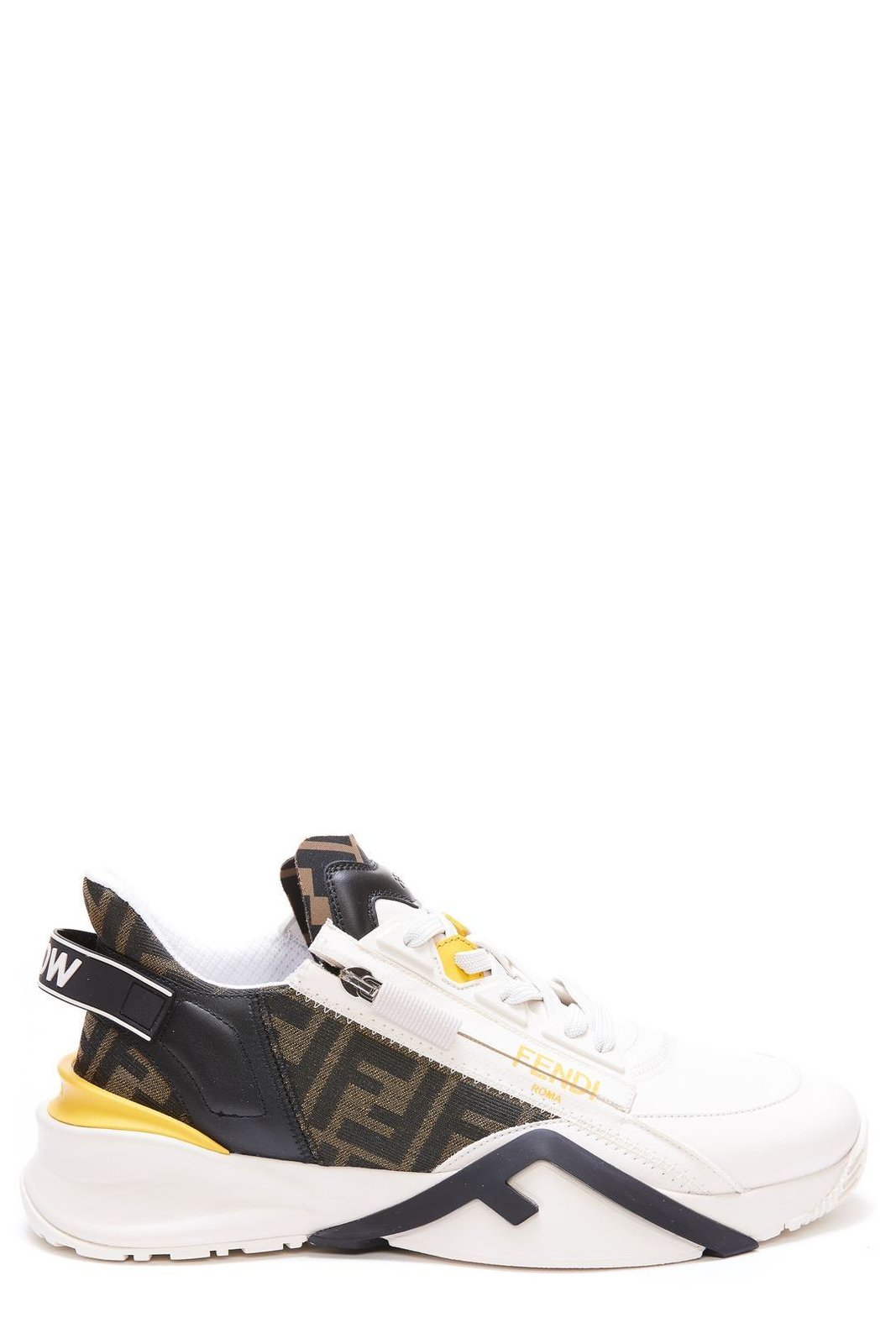 Fendi Flow FF Jacquard Lace-Up Sneakers