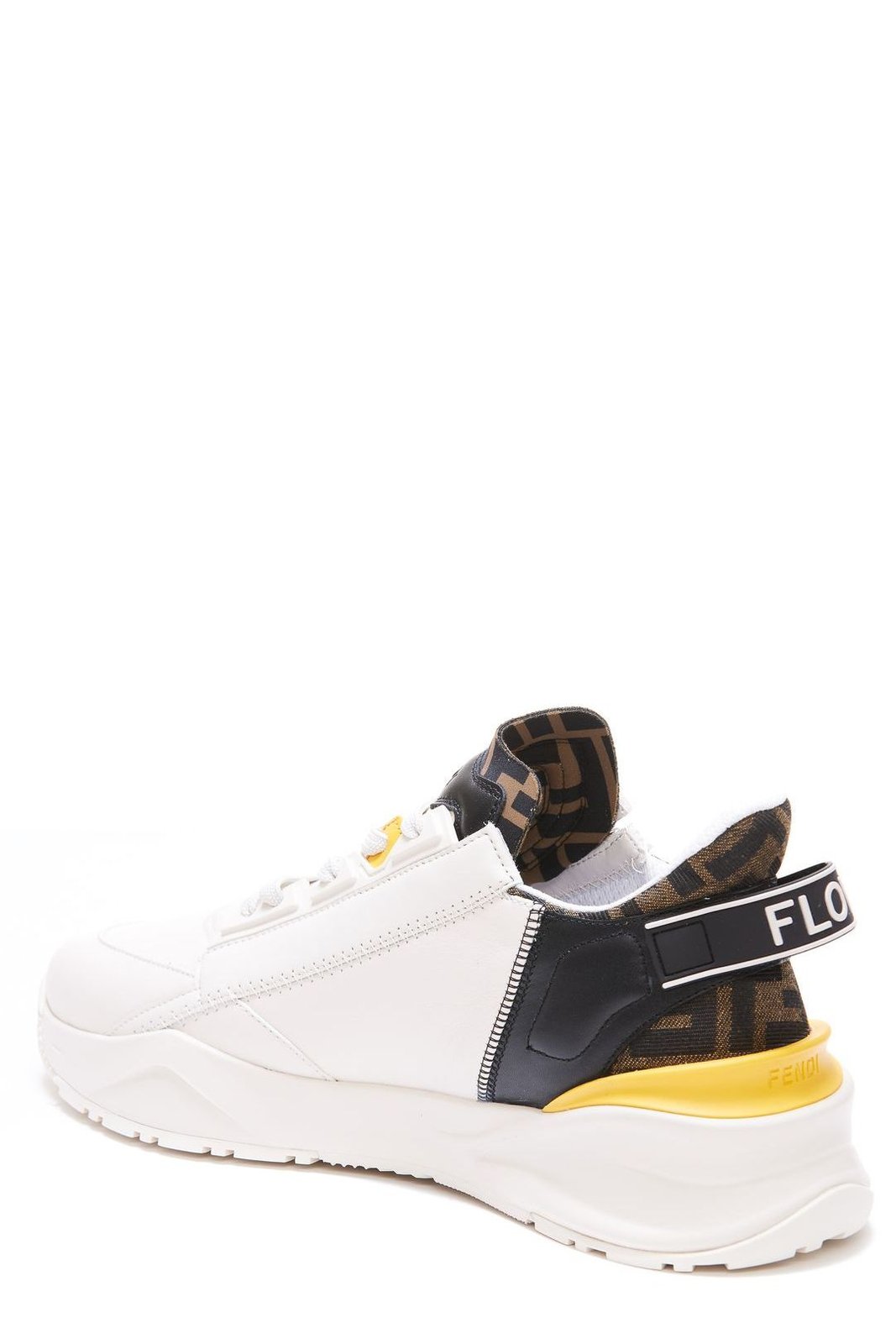 Fendi Flow FF Jacquard Lace-Up Sneakers
