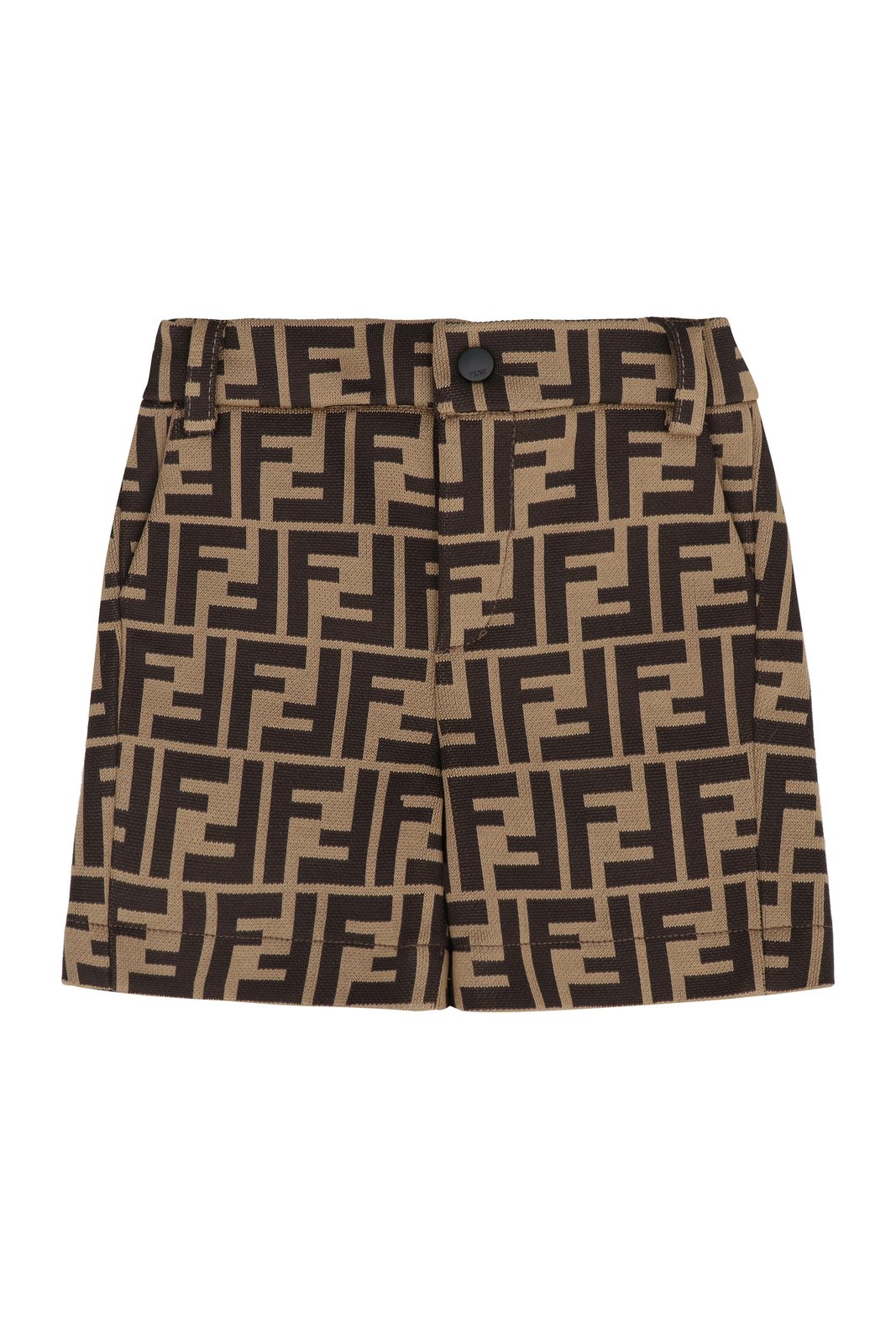 Fendi Kids All-Over FF Printed Bermuda Shorts