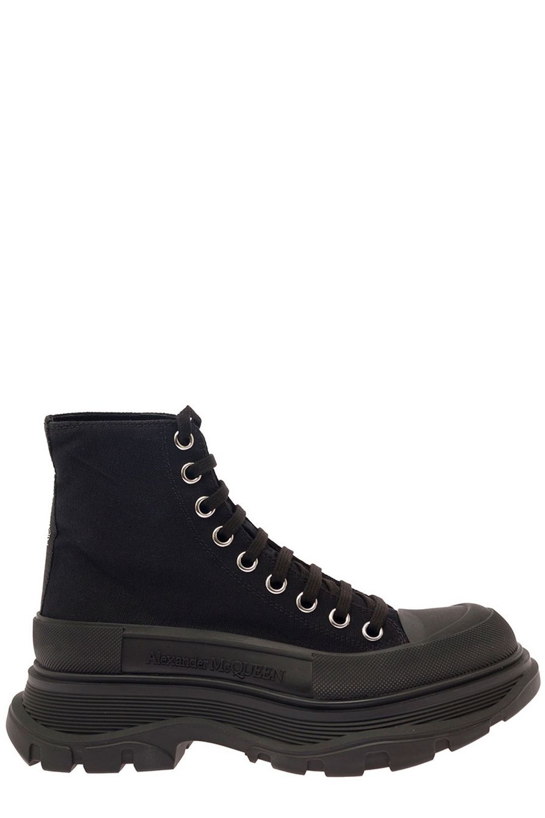 Alexander McQueen Tread Slick Lace-Up Boots