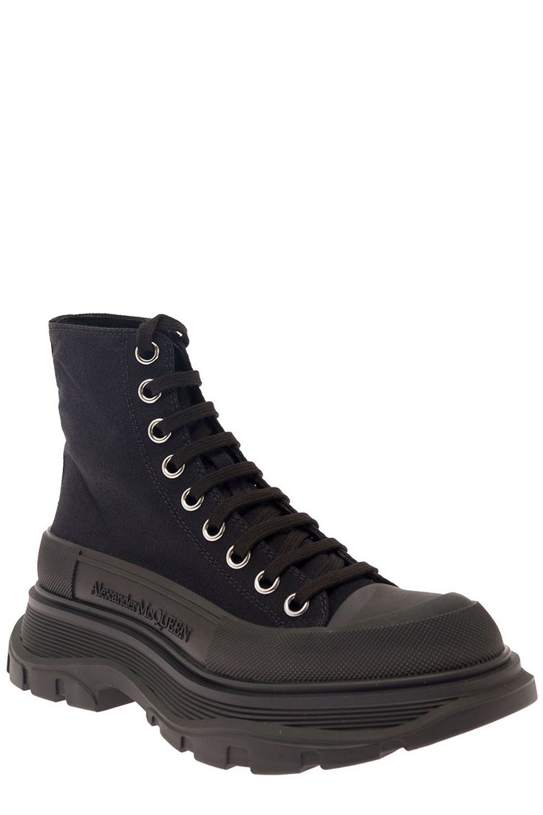 Alexander McQueen Tread Slick Lace-Up Boots