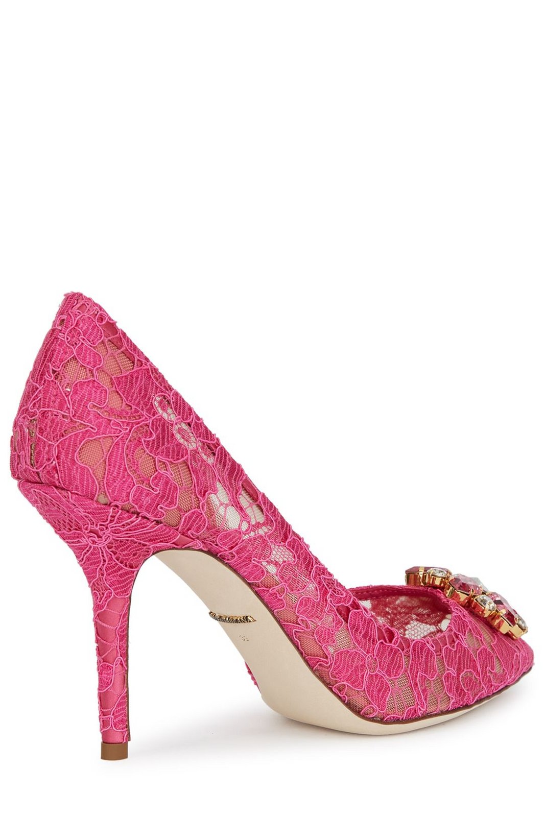Dolce & Gabbana Bellucci Embellished Lace Stilettos