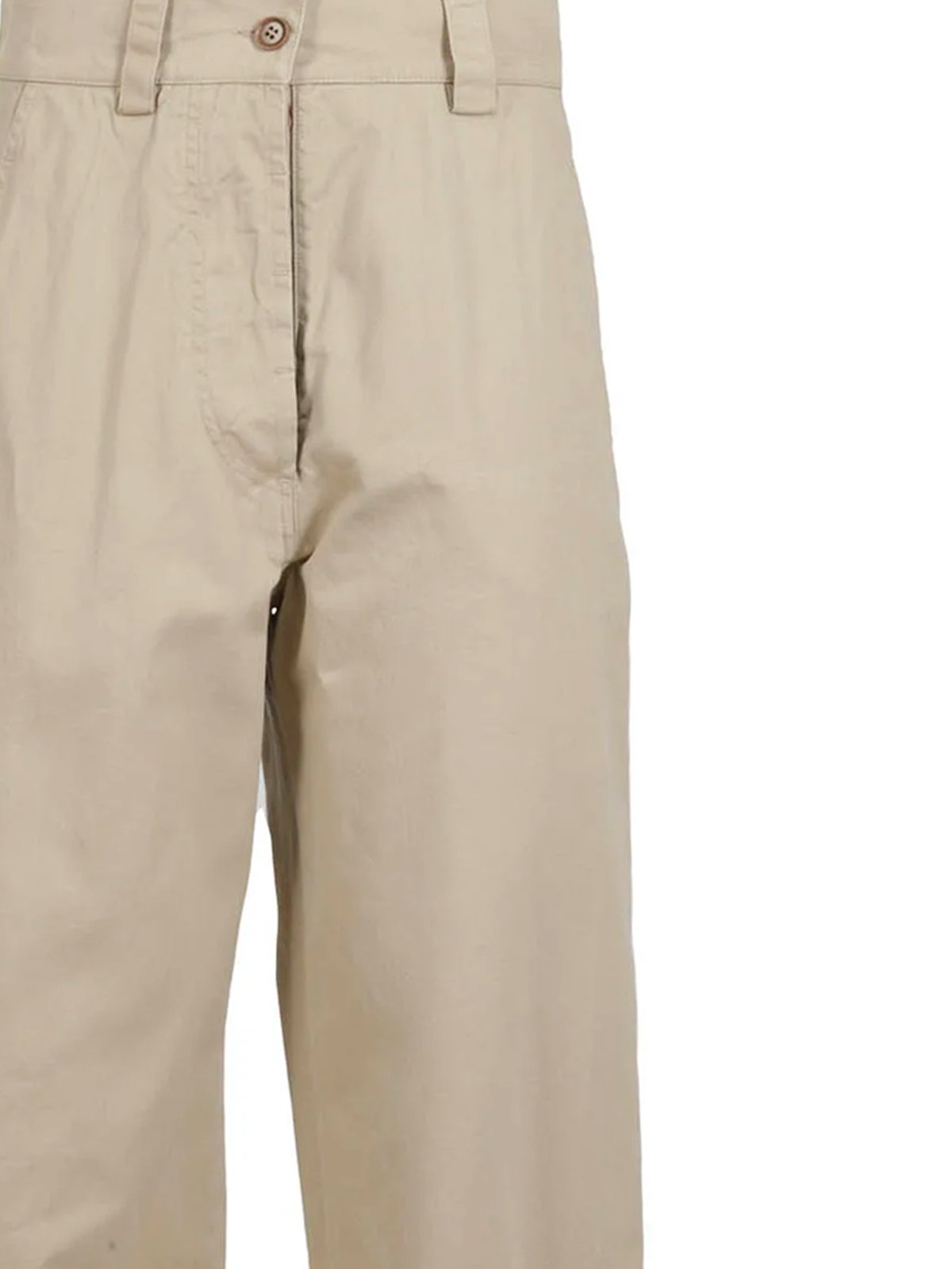 Aspesi High-Rise Straight Leg Chino Pants