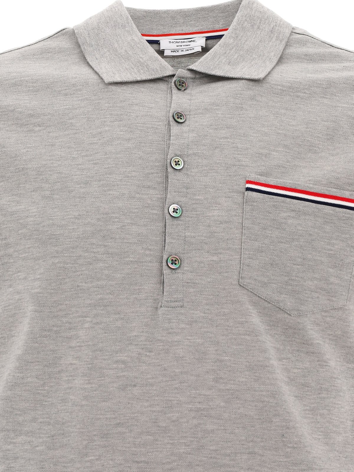 Thom Browne RWB Pocket Trim Polo Shirt