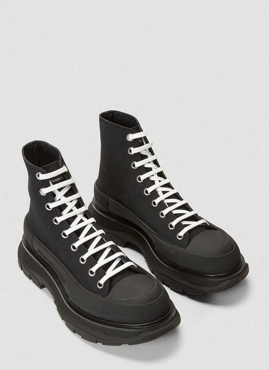 Alexander McQueen Tread Lace Up Boots