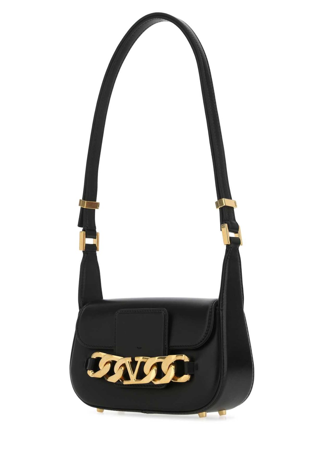 Valentino VLogo Plaque Chain-Link Shoulder Bag