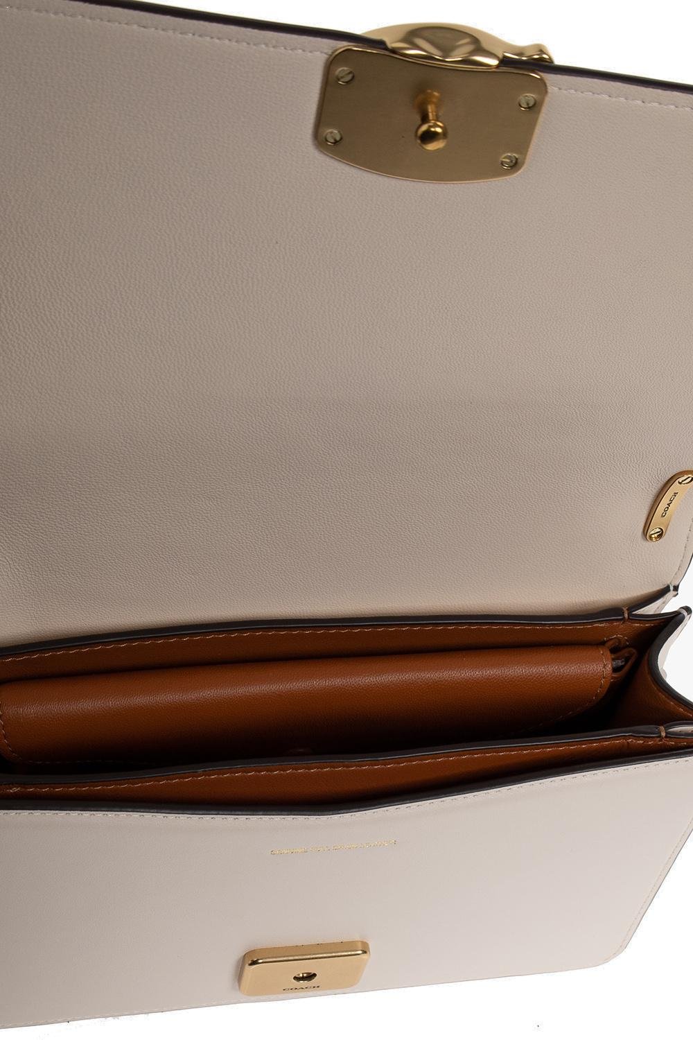 Coach Bandit Logo Plaque Shoulder Bag