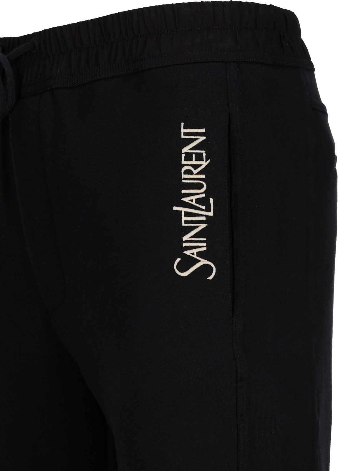 Saint Laurent Logo Embroidered Drawstring Sweatpants